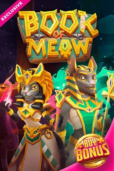 Book of Meow slot cover art